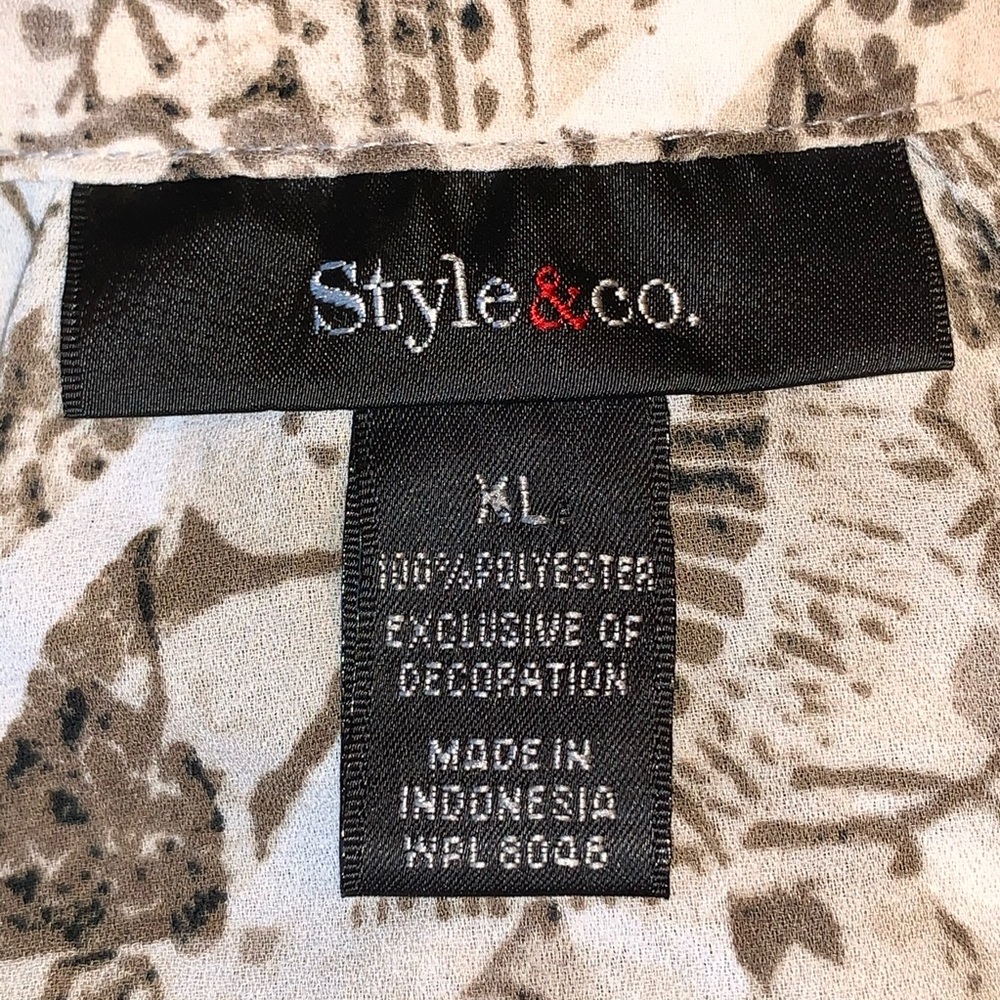 STYLE & CO ⭐️ Loose Fit Embellished Tunic Blouse - Picture 7 of 7